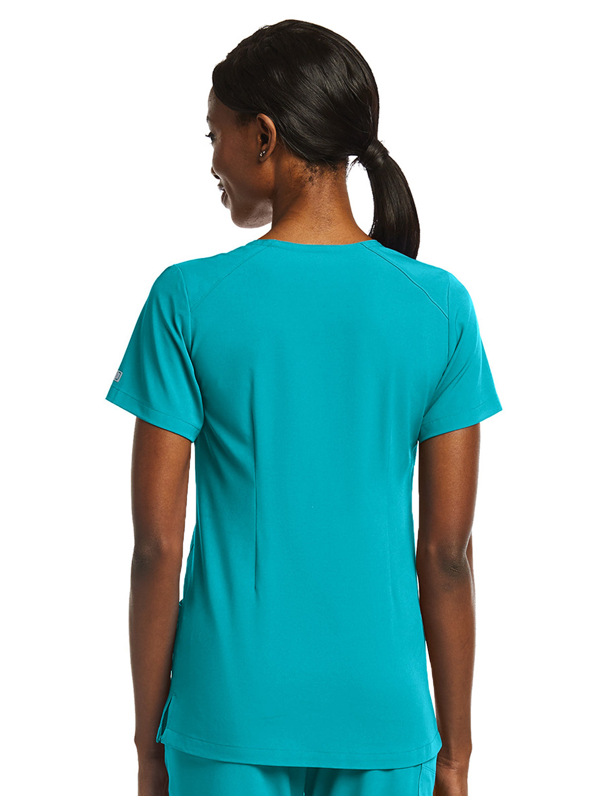 Women's Fitted Two-Pocket V-Neck Scrub Top