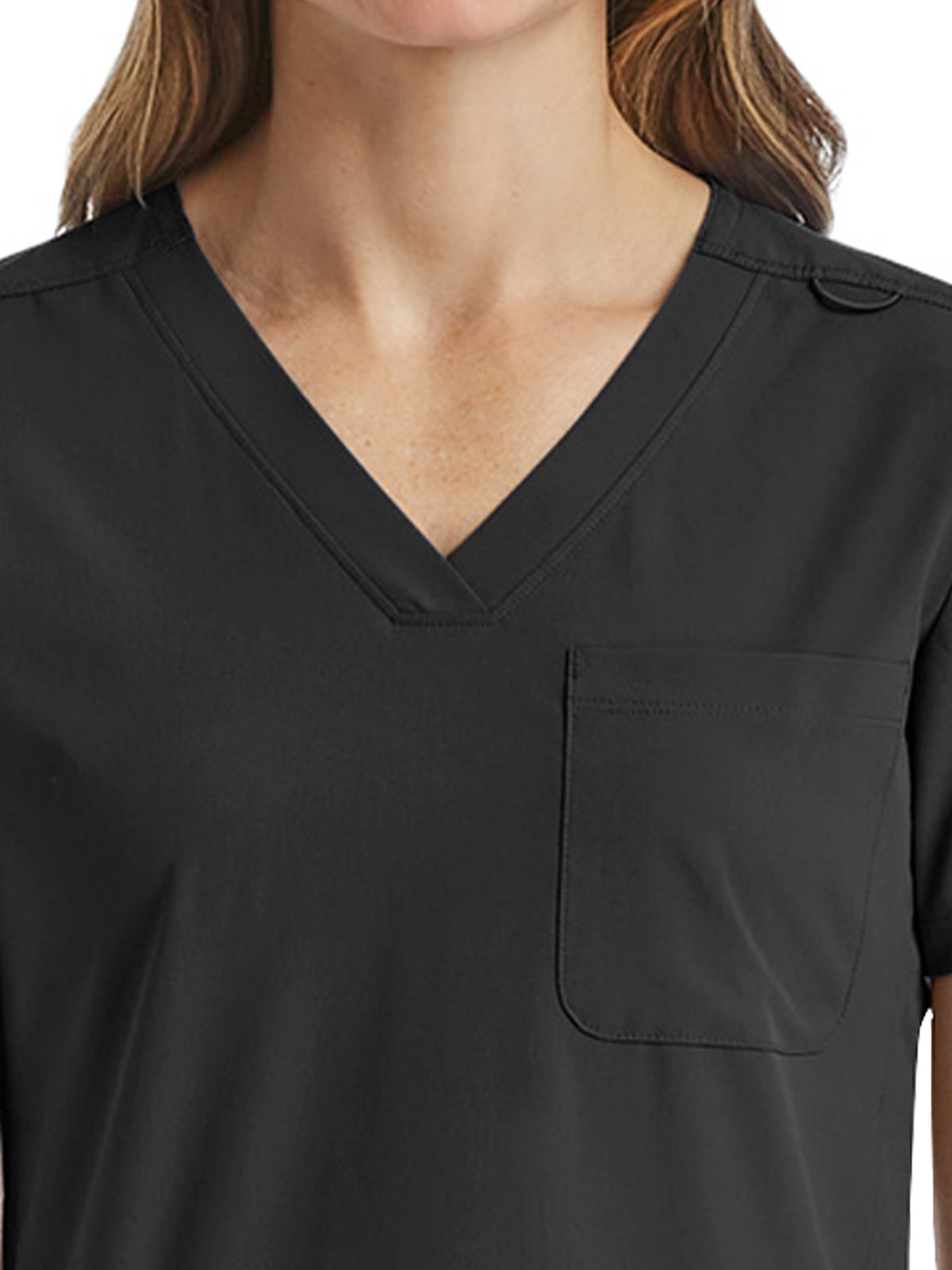 Women's Fitted Six-Pocket V-Neck Top