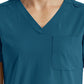 Women's Fitted Six-Pocket V-Neck Scrub Top