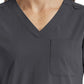 Women's Fitted Six-Pocket V-Neck Scrub Top