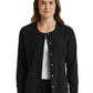 Women's Round-Neck Snap Button Scrub Jacket