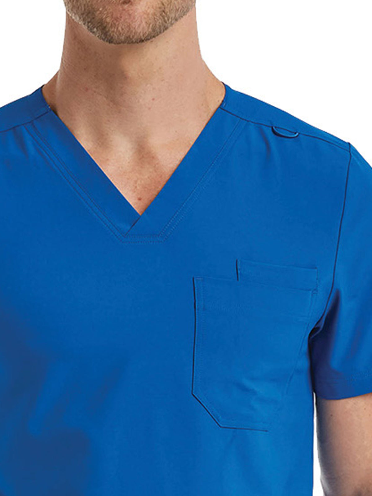 Unisex One-Pocket V-Neck Scrub Top