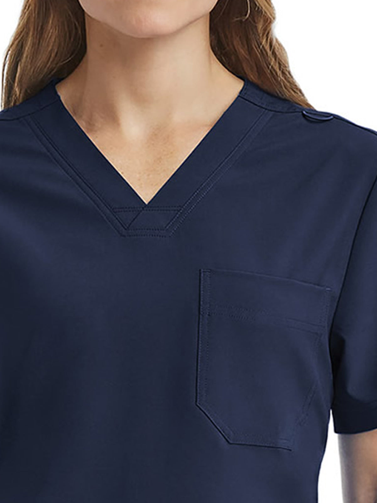 Unisex Three-Pocket V-Neck Scrub Top