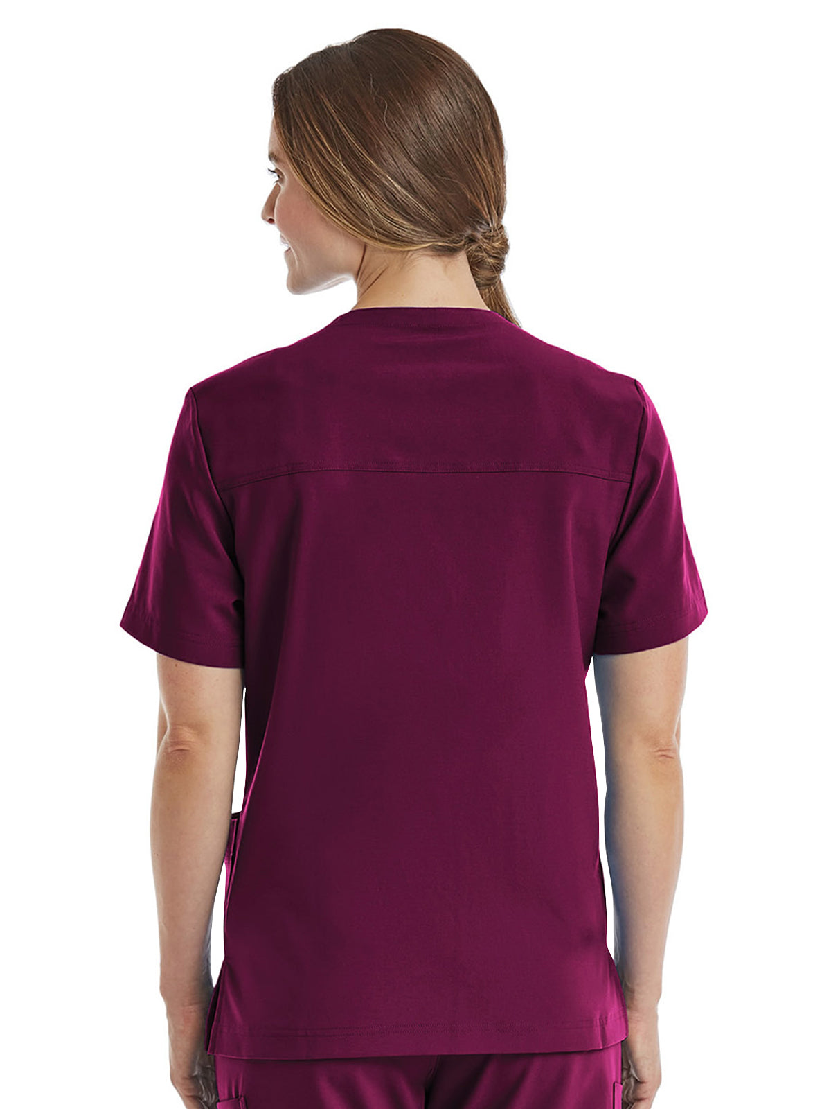 Unisex Three-Pocket V-Neck Scrub Top