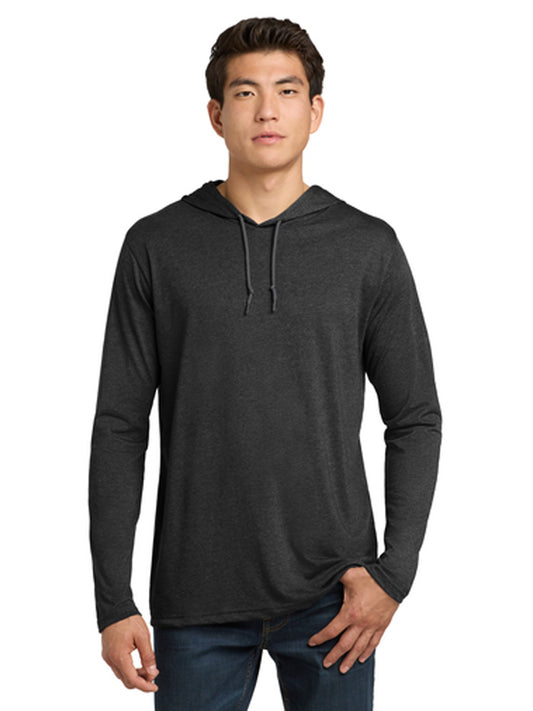 Men's Pocketless Long Sleeve Hooded T-Shirt