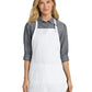 Women's Three-Pocket Easy Care with Stain Release Full Length Apron - A703 - White