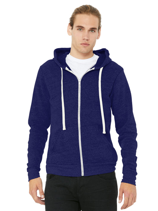 Unisex 2-Pocket Sponge Fleece Full-Zip Hoodie