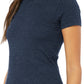Women's Slim Fit Tee - BC6004 - Heather Navy