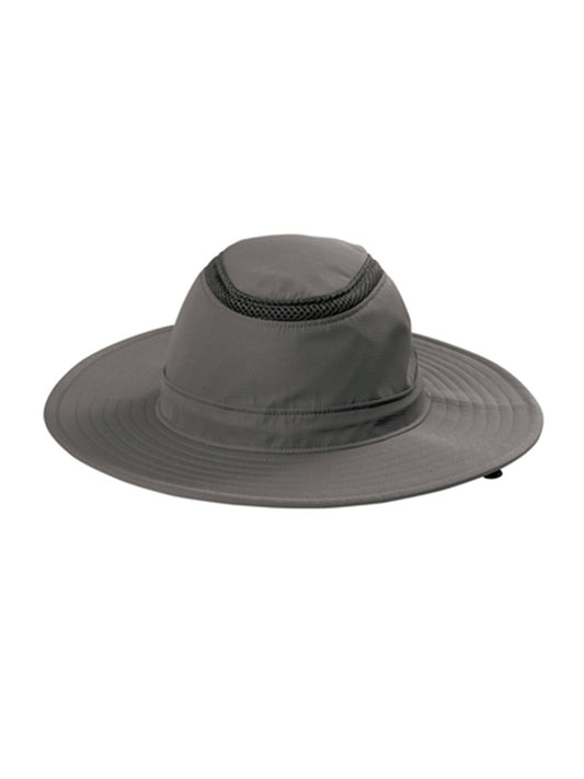 Unisex Outdoor Ventilated Wide Brim Hat - C947 - Sterling Grey