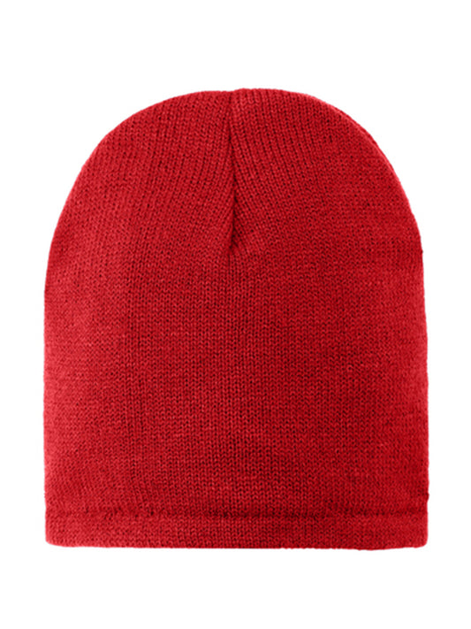 Unisex Fleece-Lined Beanie Hat - CP91L - Athletic Red