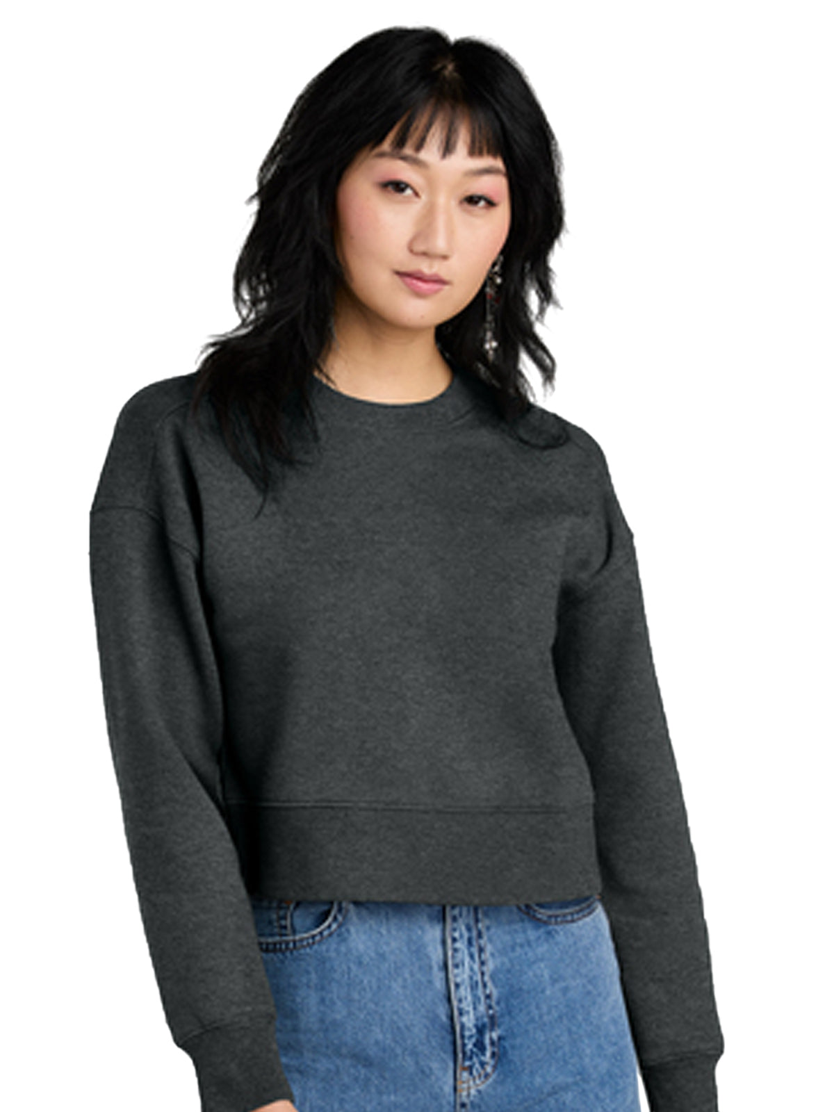 Women's Perfect Weight Fleece Cropped Crew Sweatshirt