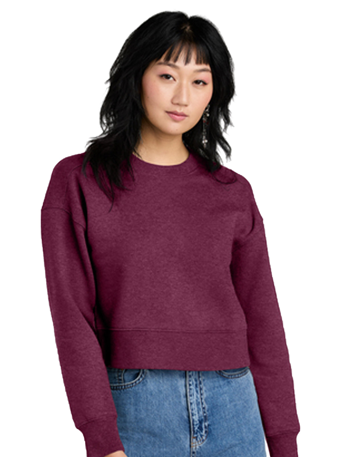 Women's Perfect Weight Fleece Cropped Crew Sweatshirt