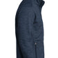 Men's Striped Fleece Jacket - F231 - Navy
