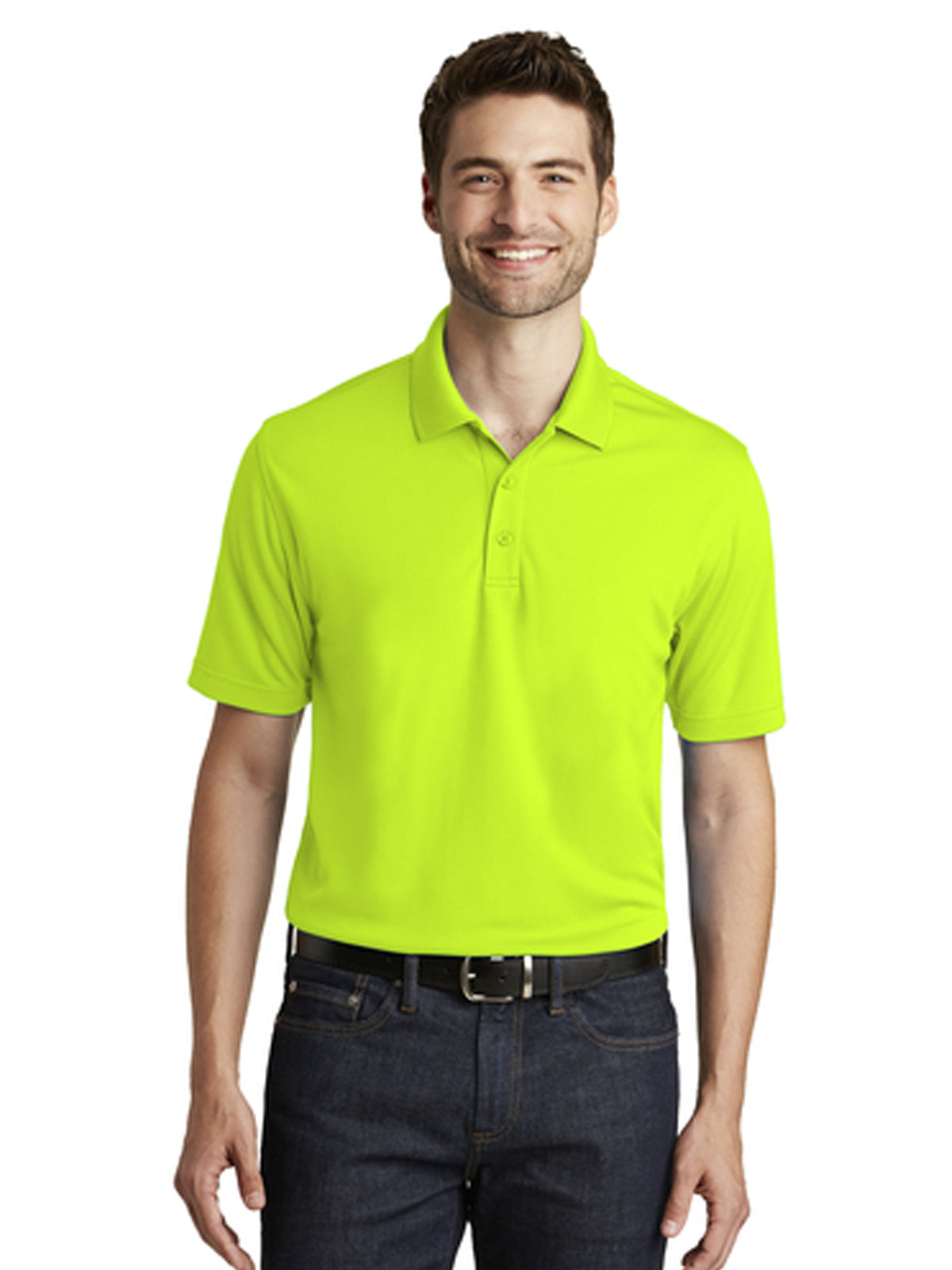 Men's Pocketless Micro-Mesh Polo