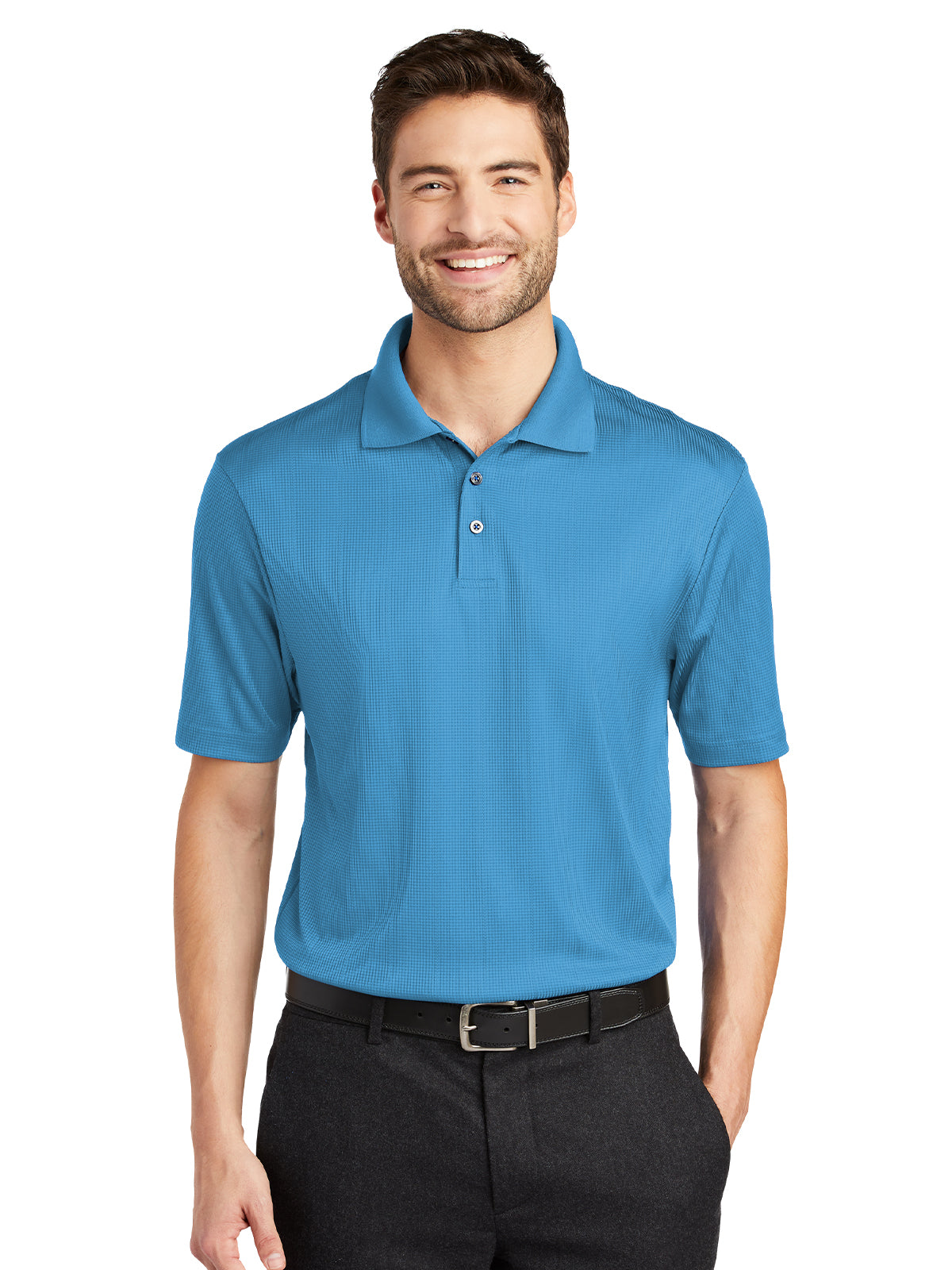 Men's Fine Jacquard Polo