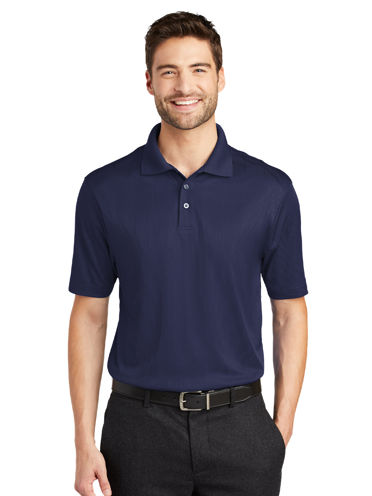 Men's Fine Jacquard Polo