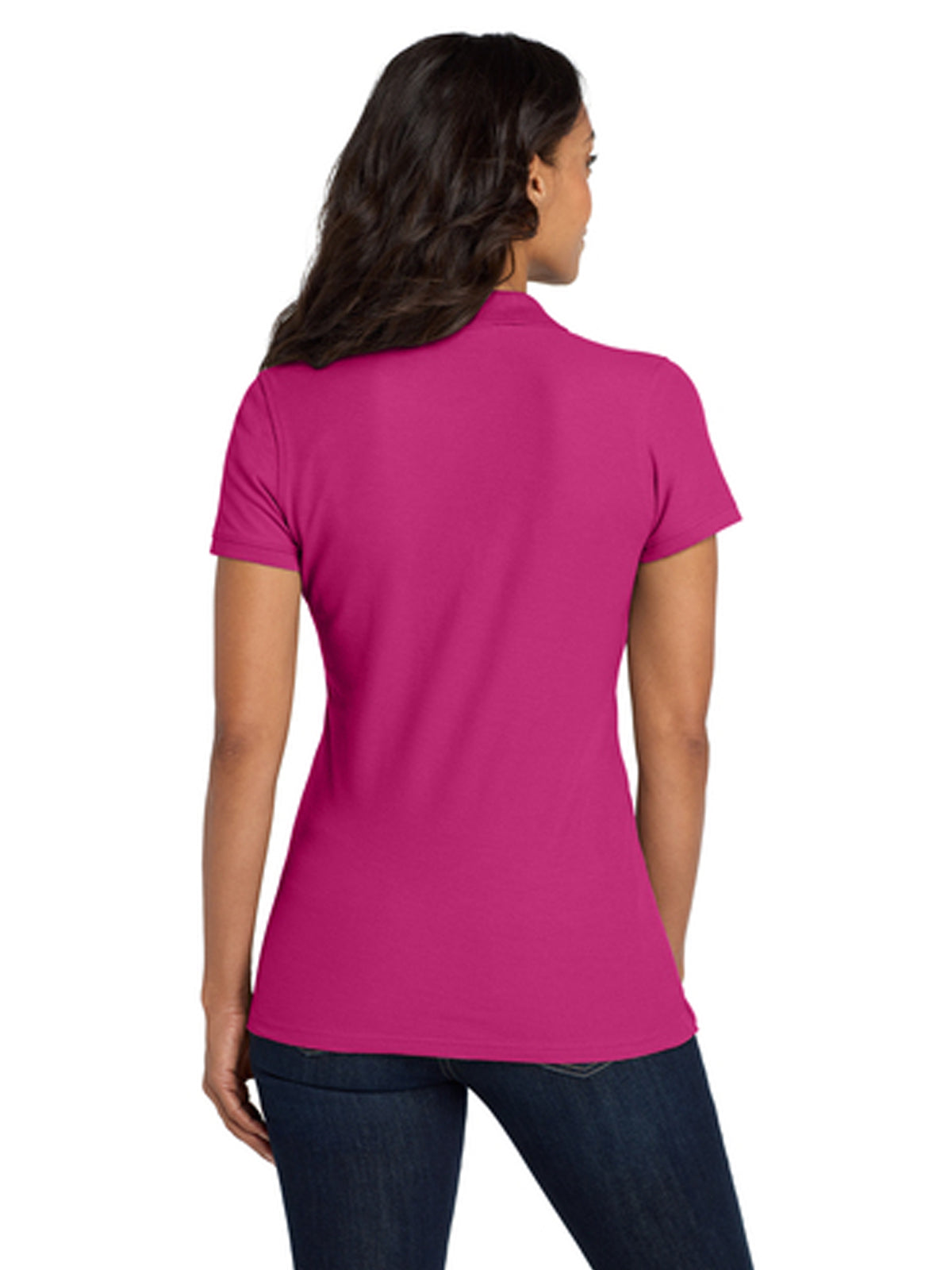 Women's Classic Pique Polo Shirt - L100 - Pink Azalea