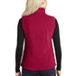 Women's Fleece Vest - L219 - True Red