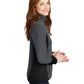 Women's Pro Fleece Zip Jacket - L227 - Charcoal Heather/Black