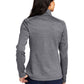 Women's Striped Fleece Jacket - L231 - Black