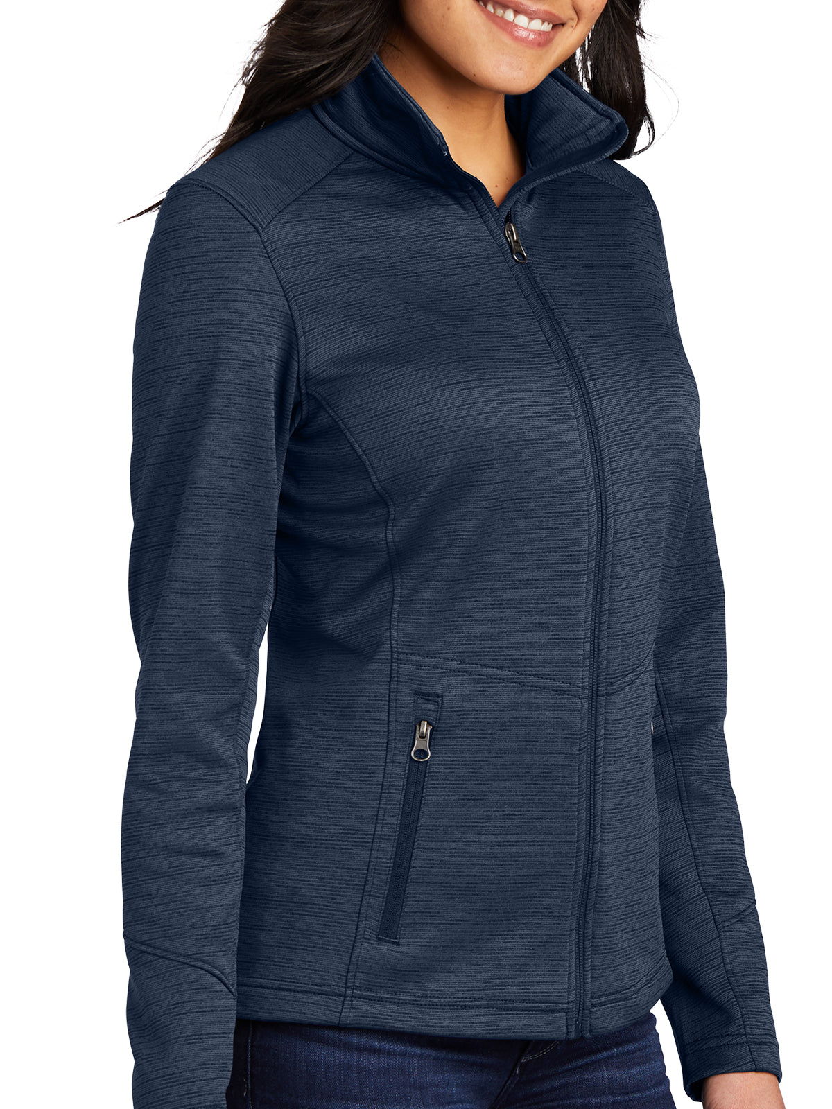 Women's Striped Fleece Jacket