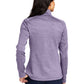 Women's Striped Fleece Jacket - L231 - Purple