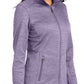 Women's Striped Fleece Jacket - L231 - Purple