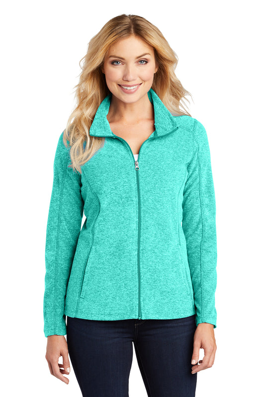 Women's Full-Zip Jacket - L235 - Aqua Green Heather
