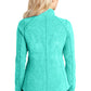 Women's Full-Zip Jacket - L235 - Aqua Green Heather