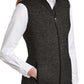 Women's Fleece Vest - L236 - Black Heather