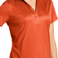 Women's Jacquard Polo  - L528 - Autumn Orange