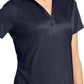 Women's Jacquard Polo  - L528 - True Navy