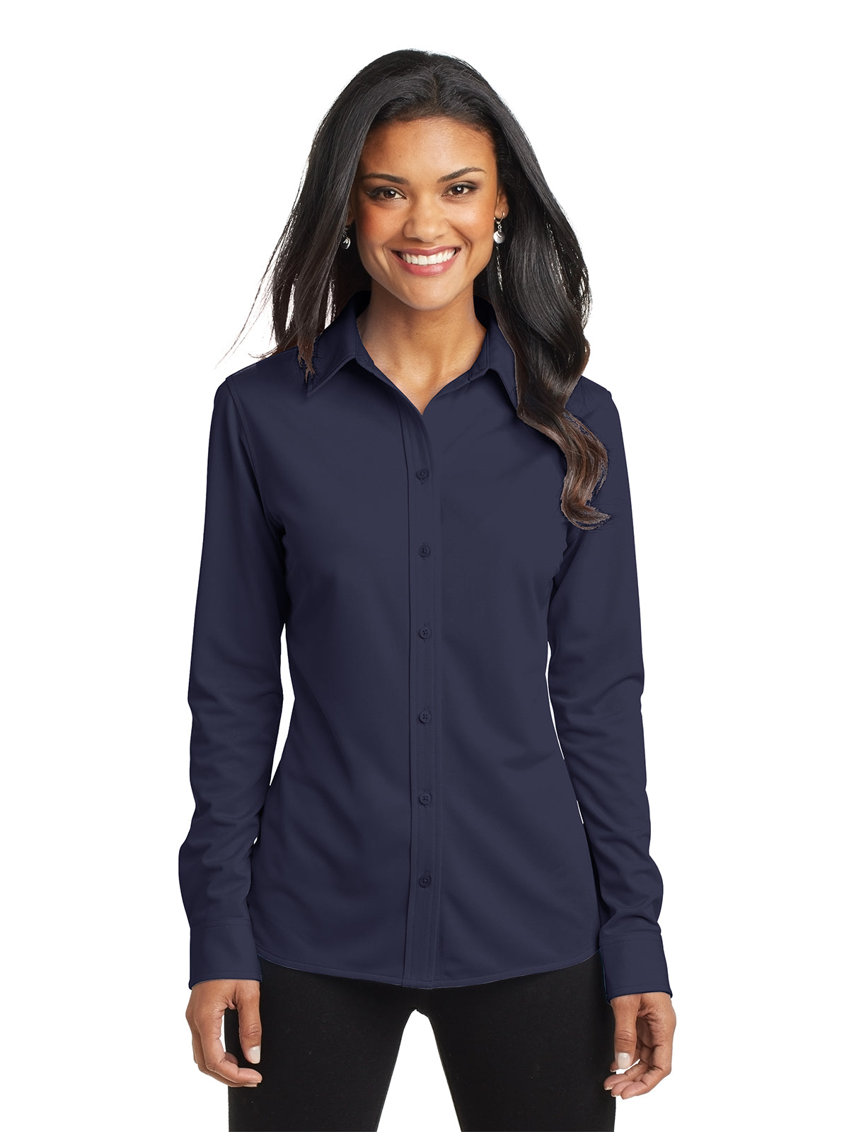 Women's Knit Dress Shirt