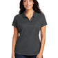 Women's Pinpoint Mesh Zip Polo Shirt