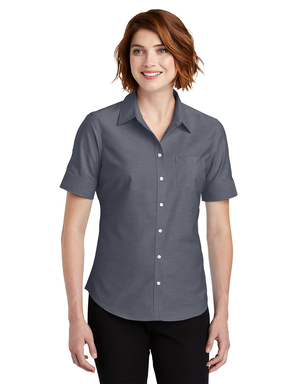 Women's Short Sleeve Oxford Shirt