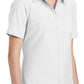 Women's Short Sleeve Oxford Shirt - L659 - White