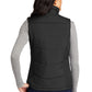 Women's Puffy Vest - L709 - Black/ Black