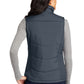 Women's Puffy Vest - L709 - Dark Slate/ Black