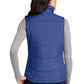 Women's Puffy Vest - L709 - Mediterranean Blue/ Black