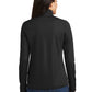 Women's Pinpoint Mesh Half-Zip Pullover - L806 - Black