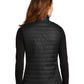 Women's Packable Puffy Vest - L851 - Deep Black