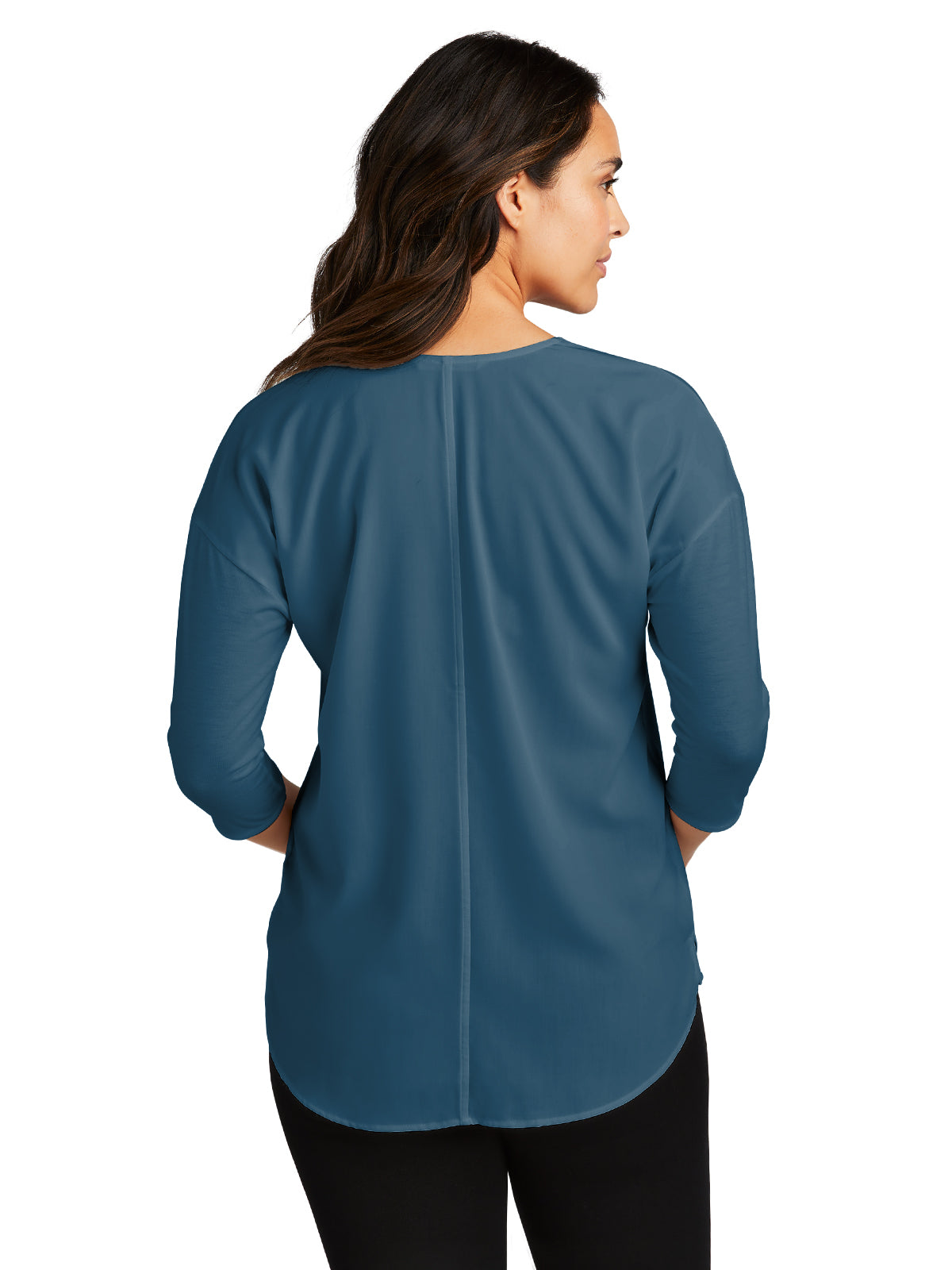 Women's 3/4 Sleeve Split Neck Top