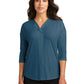 Women's 3/4 Sleeve Split Neck Top