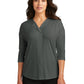 Women's 3/4 Sleeve Split Neck Top