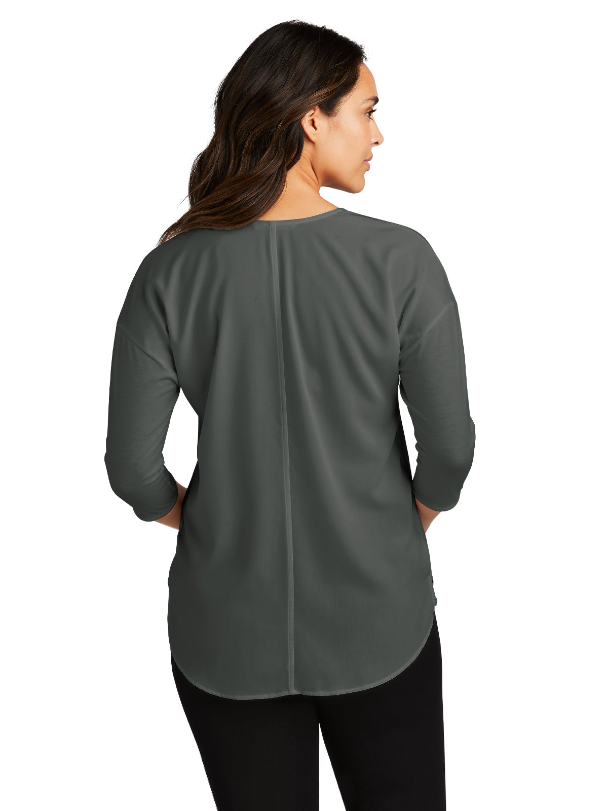 Women's 3/4 Sleeve Split Neck Top