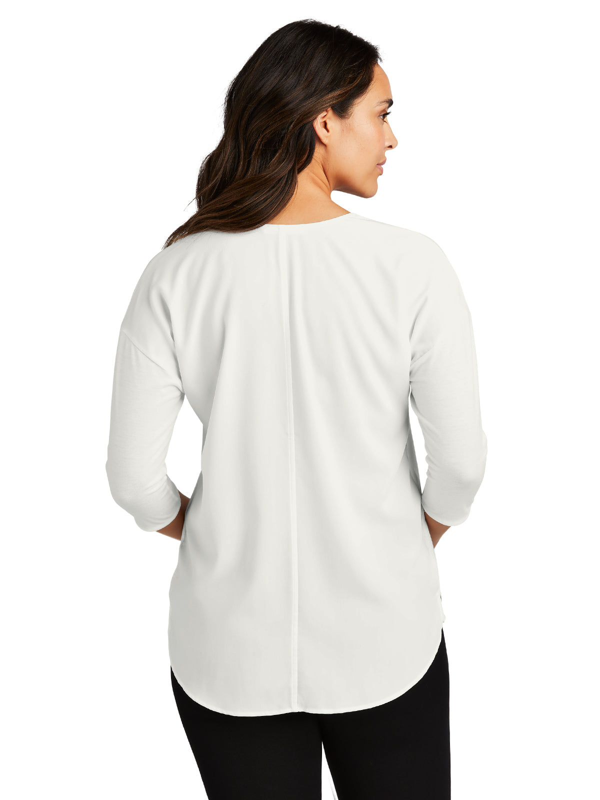 Women's 3/4 Sleeve Split Neck Top