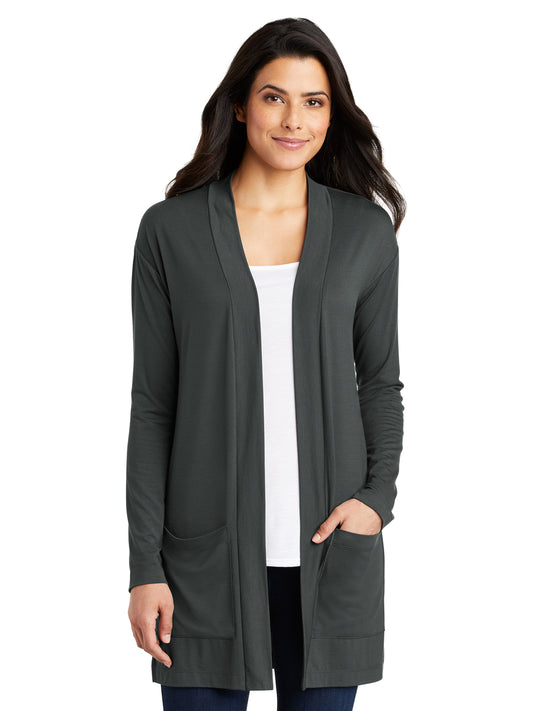 Women's Long Pocket Cardigan