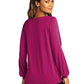 Women's Luxe Knit Jewel Neck Top - LK5600 - Wild Berry