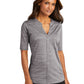 Women's Heather Open Neck Top