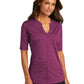 Women's Heather Open Neck Top